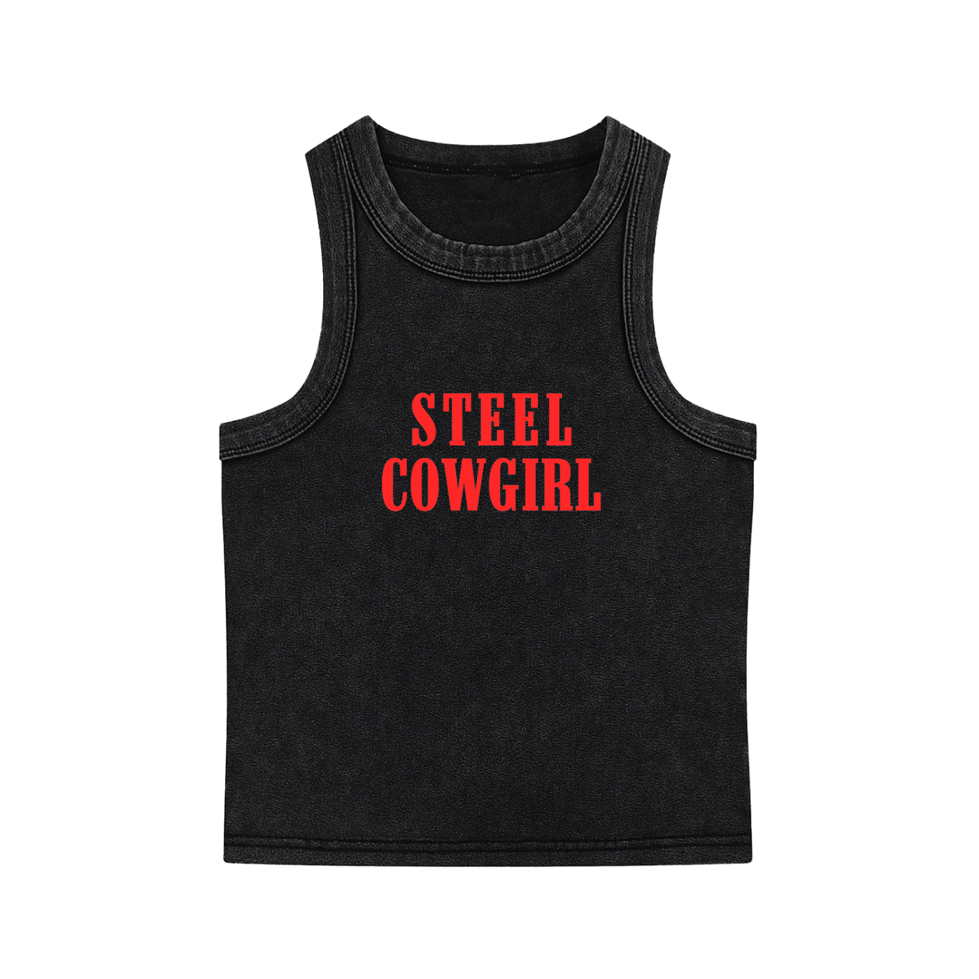 Steel Cowgirl Washed Baby Tank